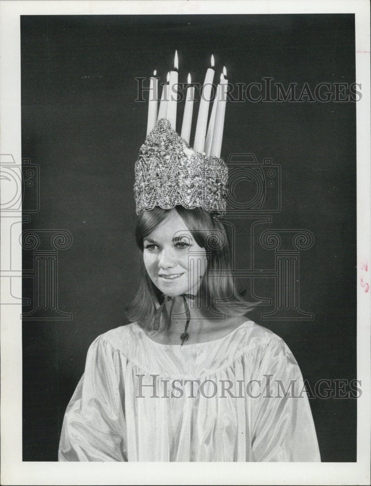 1968 Queen of Santa Lucia Pageant Courtnay O&#39;Connell - Historic Images