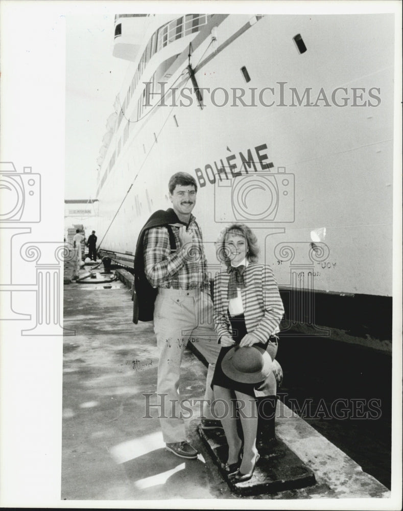 1985 Press Photo Pierre Cardin Casual Corner Liz Claiborne Chapps Norman - Historic Images