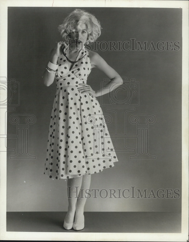1983 Press Photo Halterdress JcPenney Model - Historic Images