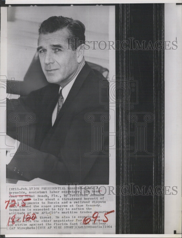 1966 Press Photo James J. Reynolds Assistant Labor Secretary - Historic Images