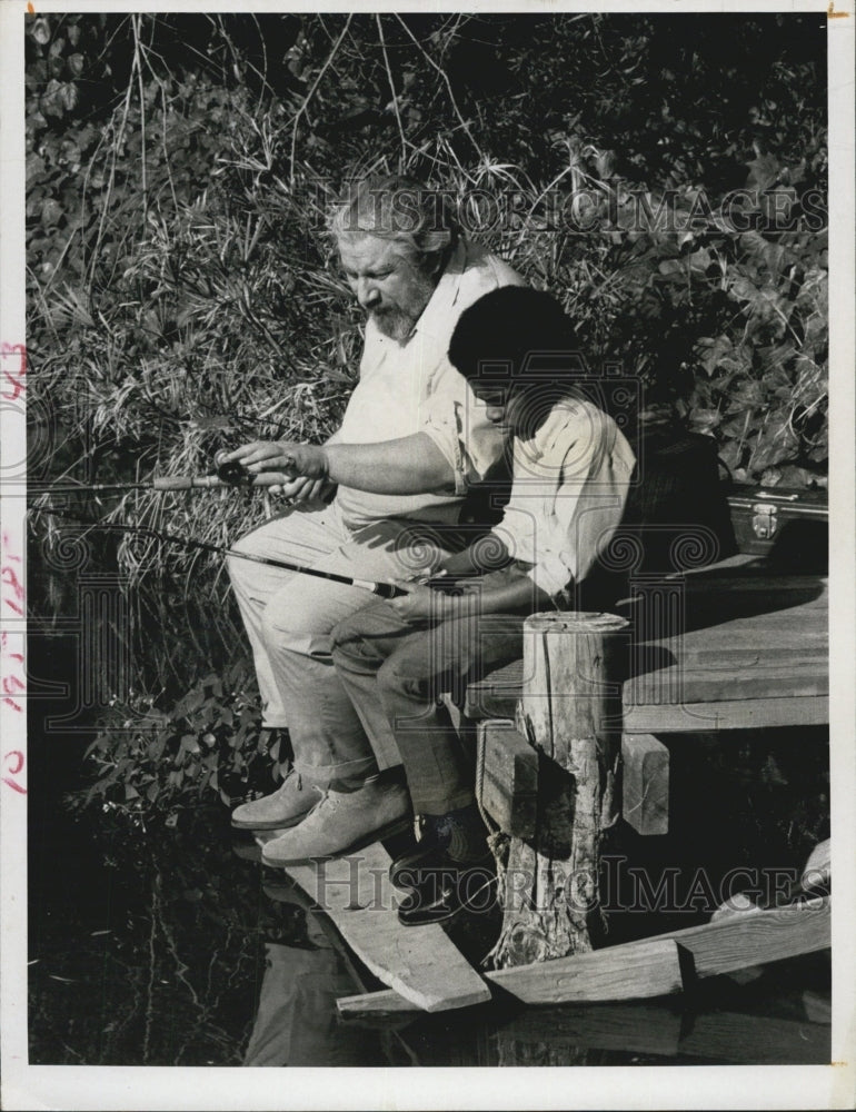1970 Actor Peter Ustinov in the NBC TV movie A Storm in Summer. - Historic Images