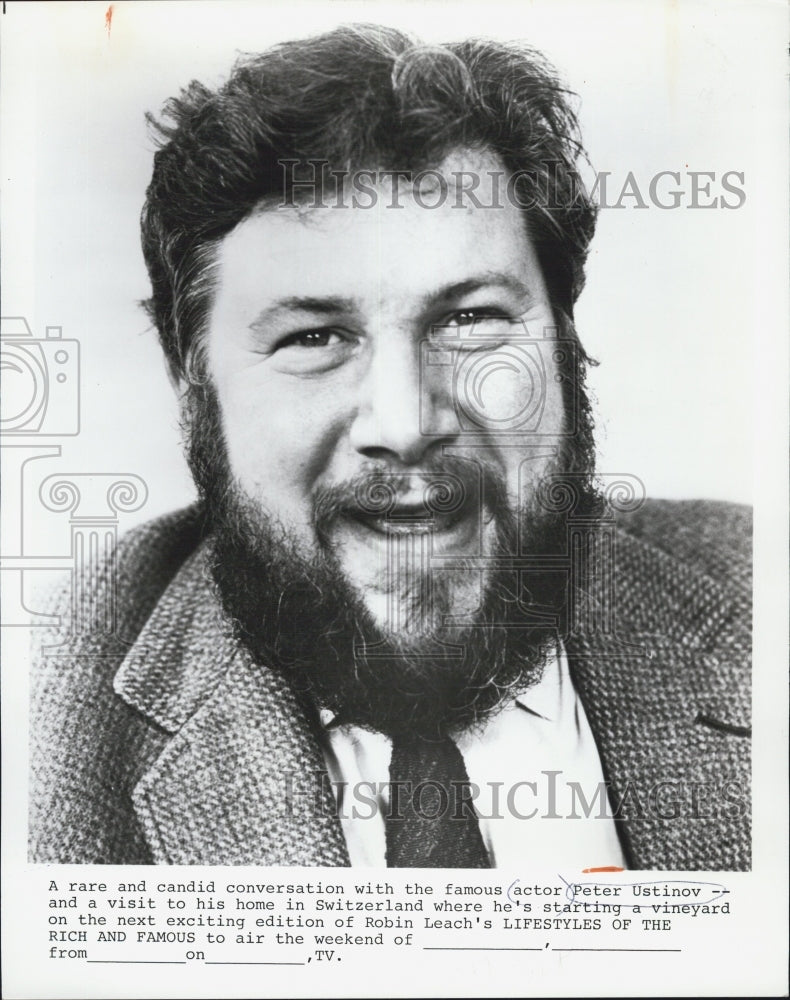 Press Photo Peter Ustinov - Historic Images