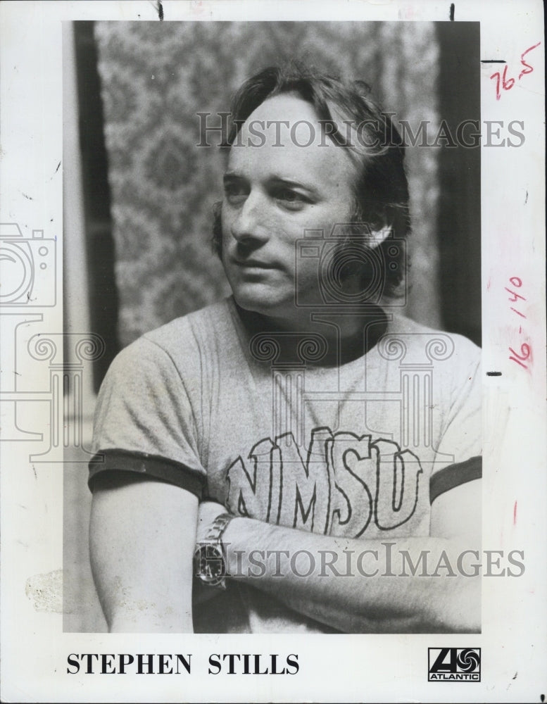 1985 Press Photo Stephen Stills - Historic Images