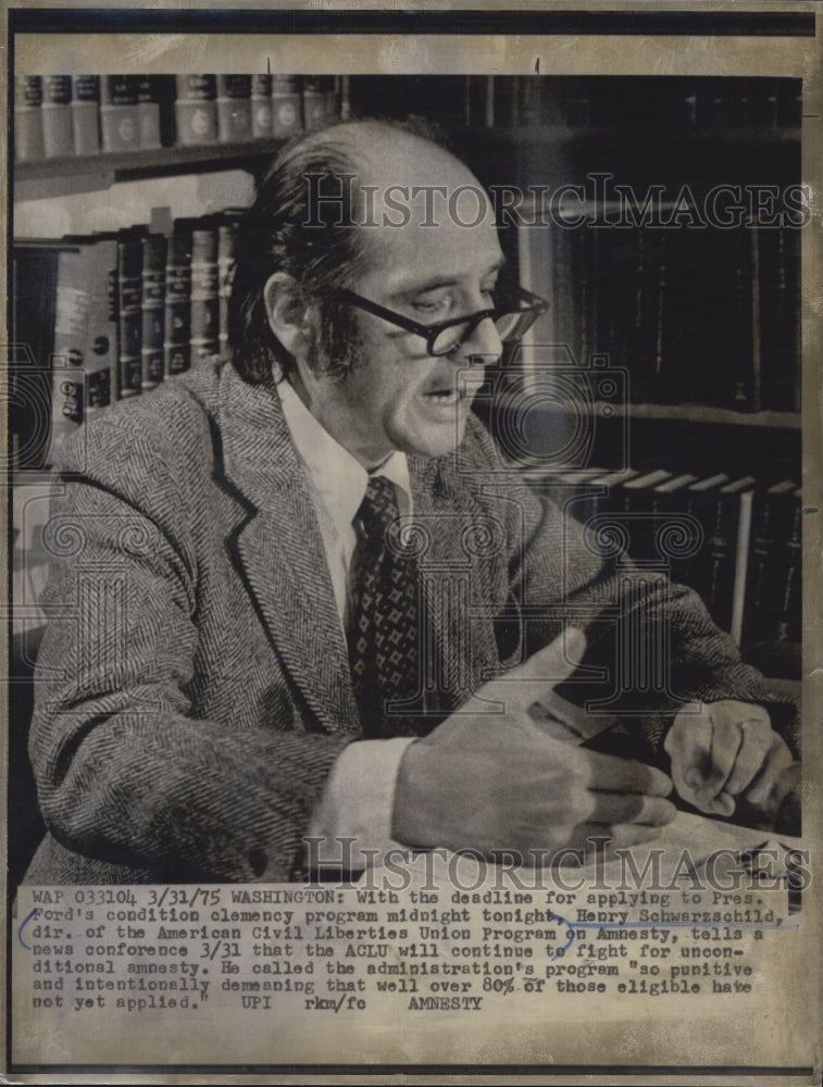 1975 Henry Schwarzschild - Historic Images