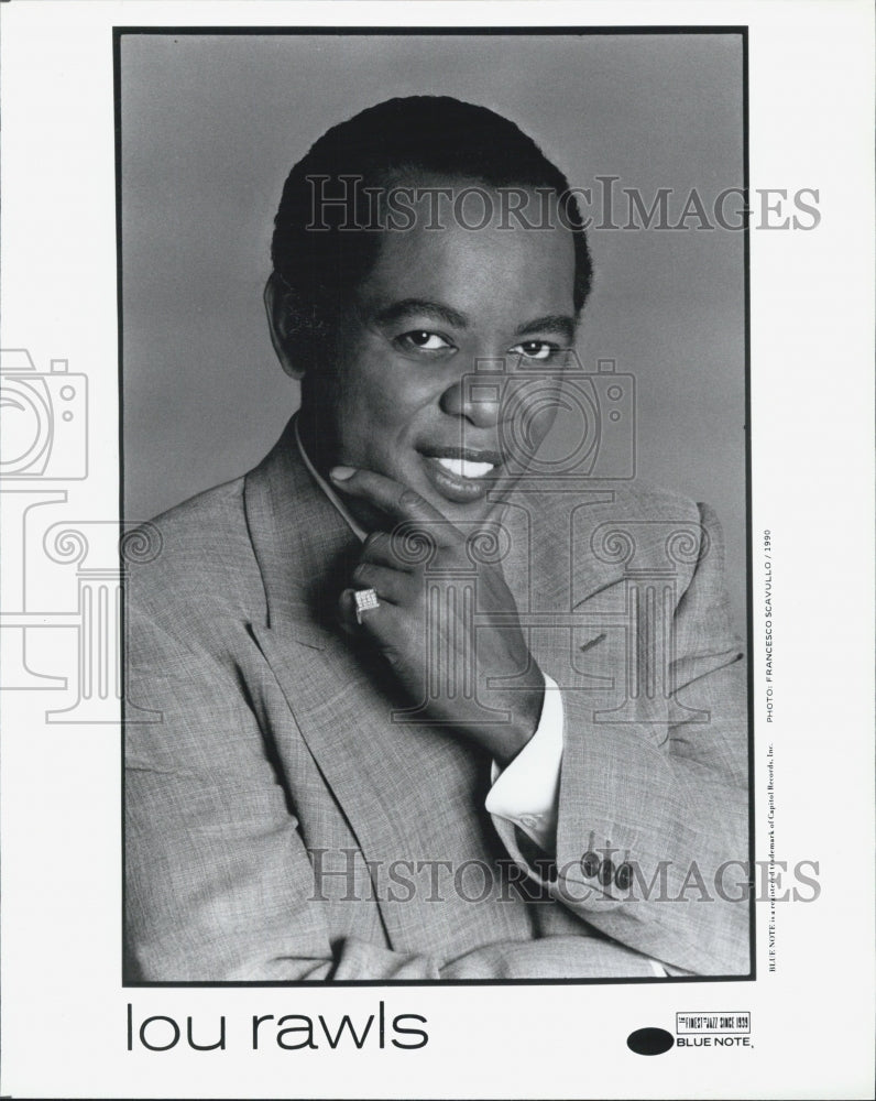 1990 Press Photo Lou Rawls - Historic Images