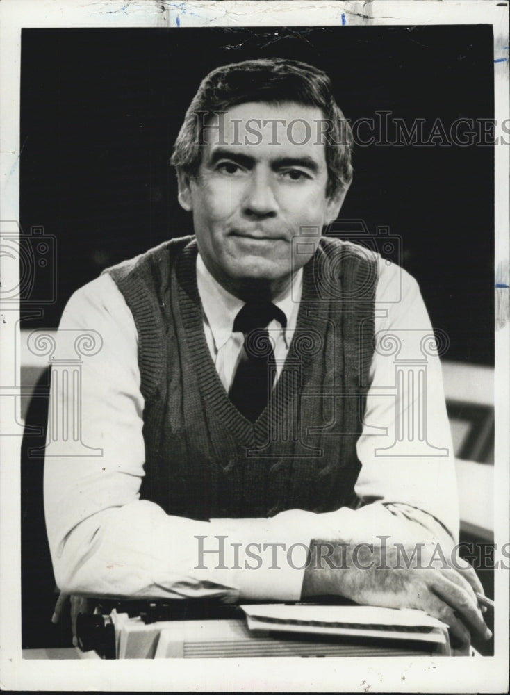 1986 Press Photo Dan Rather - Historic Images