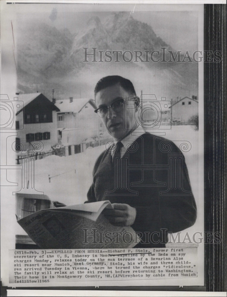 1965 Former first Seccy US embassy in Moscow Richard F. Stolz - Historic Images