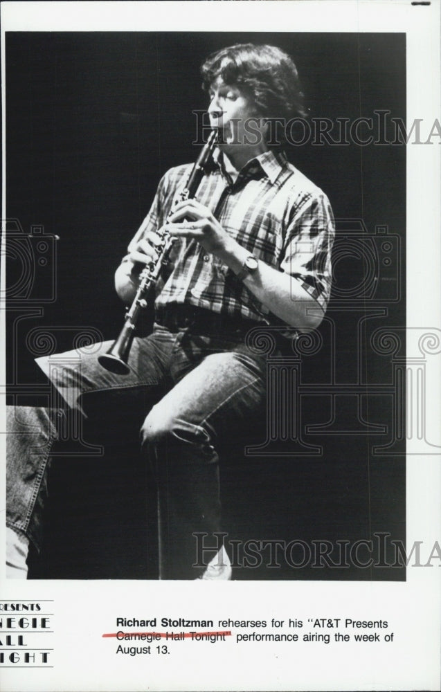 1984 Press Photo Musician Richard Stoltzman - Historic Images