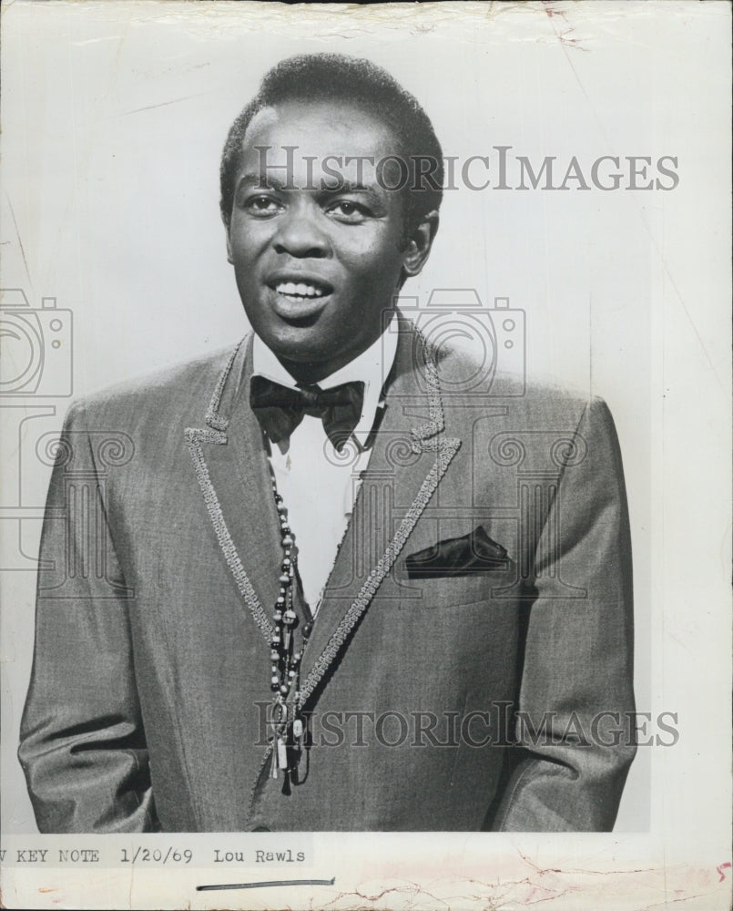 1969 Singer, actor, and voice actor Lou Rawls - Historic Images