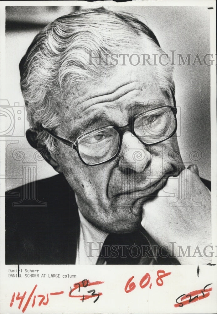 1978 Press Photo Daniel Schorr  American journalist. - Historic Images