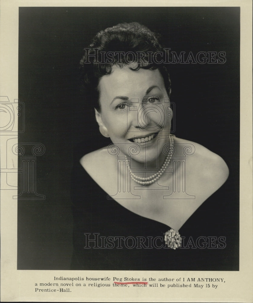 Press Photo Peg Stokes author of "I am Anthony". - Historic Images