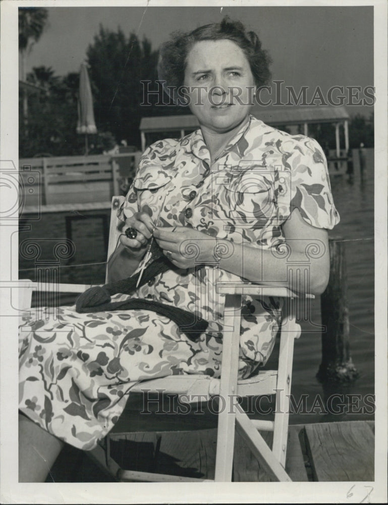 1951 Press Photo Mrs. Thomas L.Stokes. Wife of award winning Journalist. - Historic Images