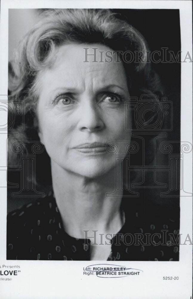 1981 Press Photo Beatrice Straight- actress. - Historic Images