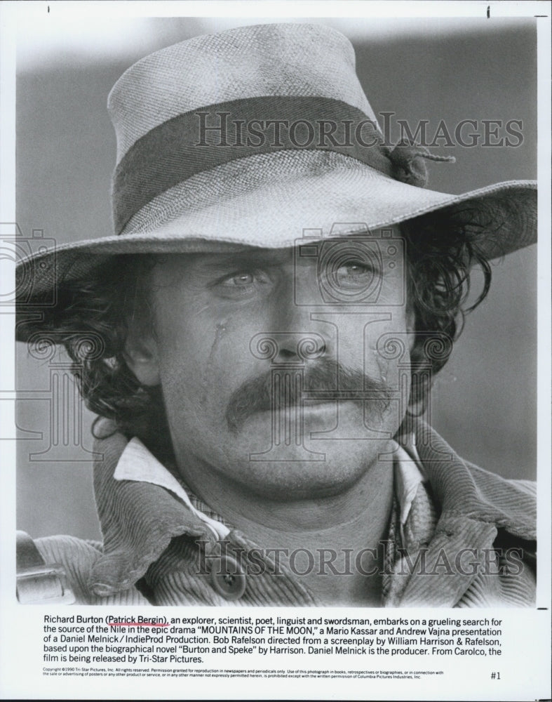 1990 Press Photo Patrick Bergin is an Irish actor and singer. - Historic Images