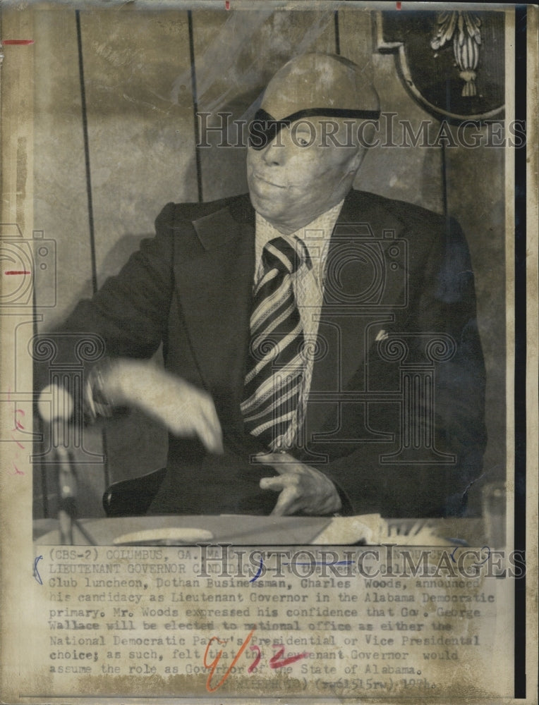 1974 Press Photo Charles Woods the man in the picture. - Historic Images