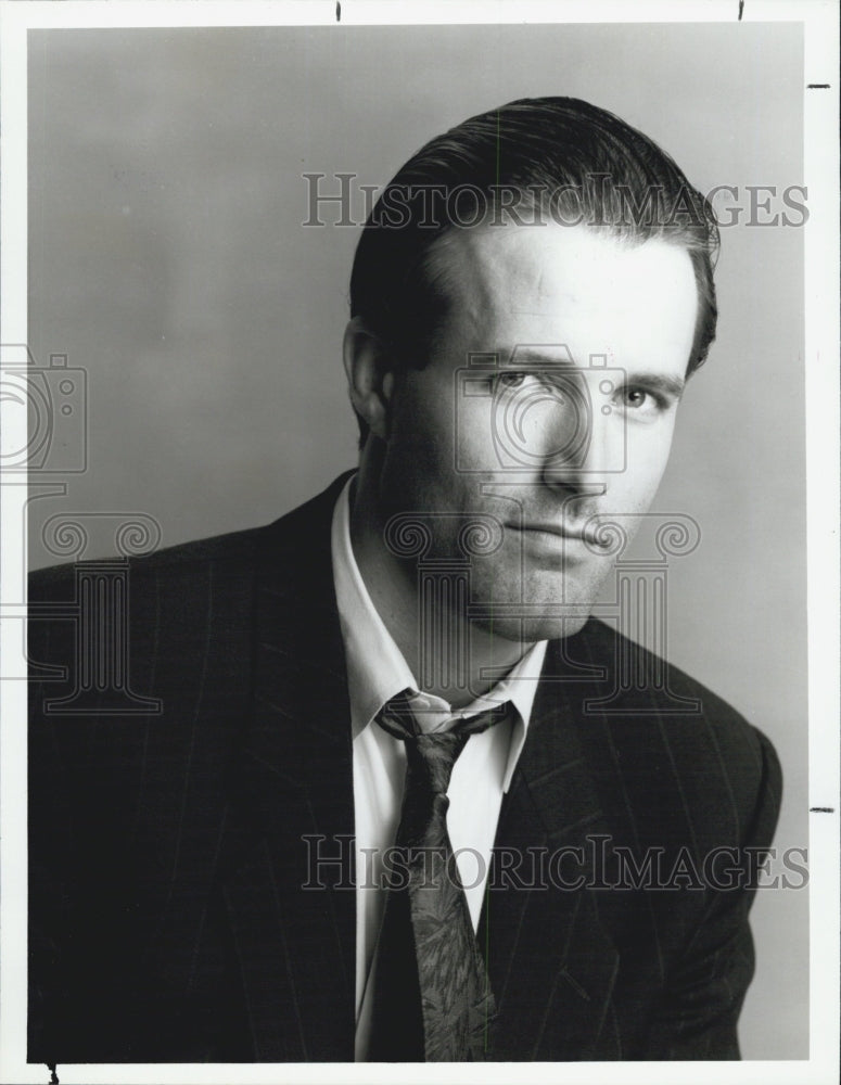 1987 Press Photo Actor Michael Woods stars as Jack Cleary, in "Private Eye." - Historic Images
