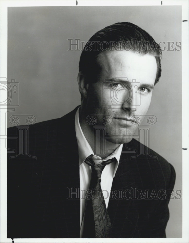 1987 Press Photo Actor Michael Woods stars as Jack Cleary in &quot;Private Eye.&quot; - Historic Images