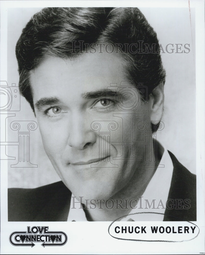 1989 Press Photo "Love Connection" Host, Chuck Woolery - Historic Images