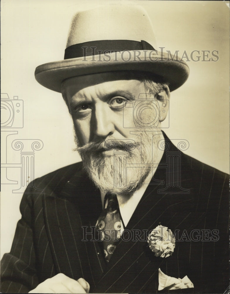 Press Photo Actor and radio personality Monty Woolley - Historic Images