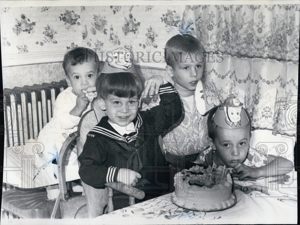 1969 Young Boy Shooting Victim Mark Gallagher Celebrates Birthday - Historic Images