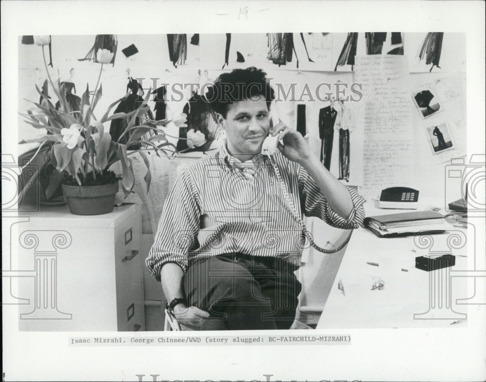 Press Photo Fashion Designer Isaac Mizrahi - Historic Images