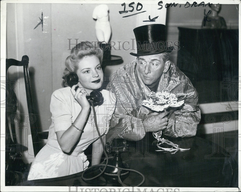 1943 Edward Everett Horton & Eleanor Lawson in Springtime for Henry - Historic Images