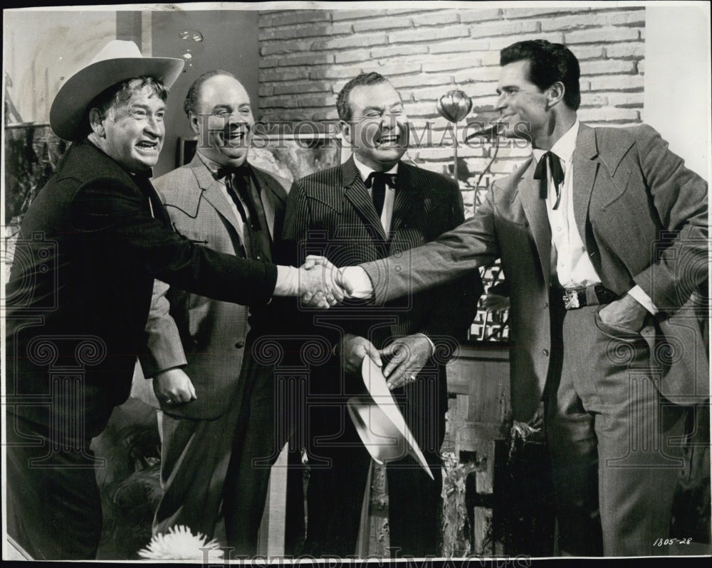 1963 James Garner, Chill Wills, Charlie Watts & Phil Harris - Historic Images