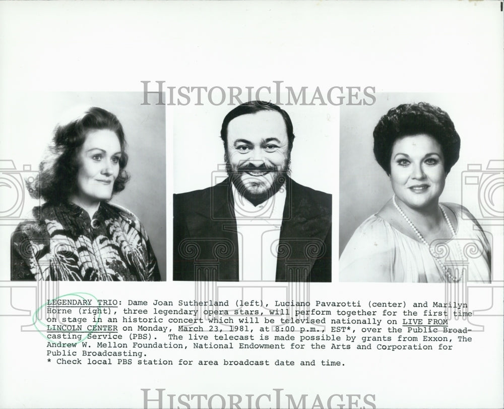 Press Photo Opera singer Marilyn Horne performs on &quot;Live From Lincoln Center&quot; - Historic Images