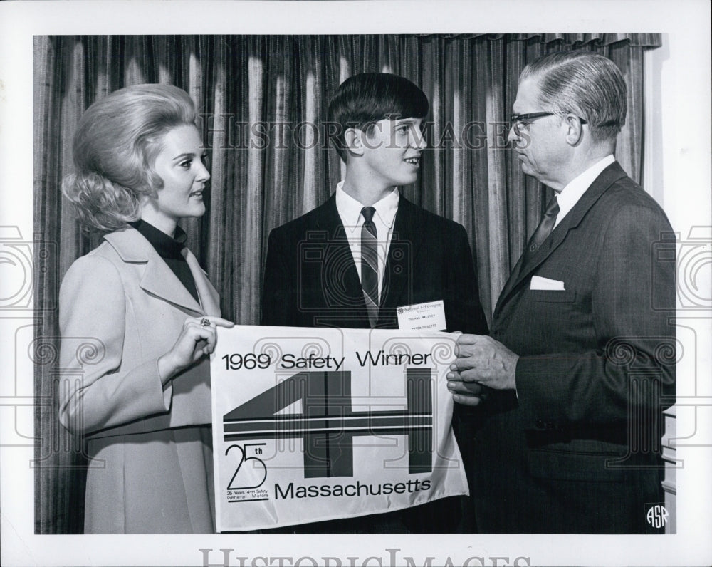 1969 Press Photo Thomas Maloney Massachusetts Winner 4-H Safety Program - Historic Images