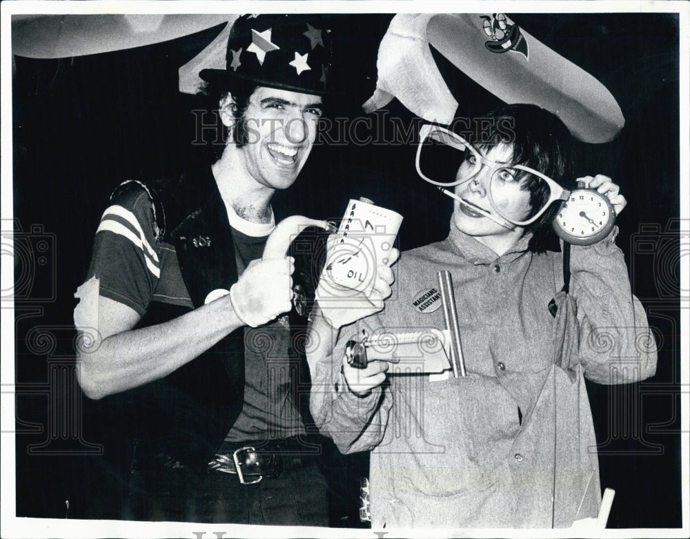 1975 Zany Professor, Andrea Stander & Alan Krulick - Historic Images