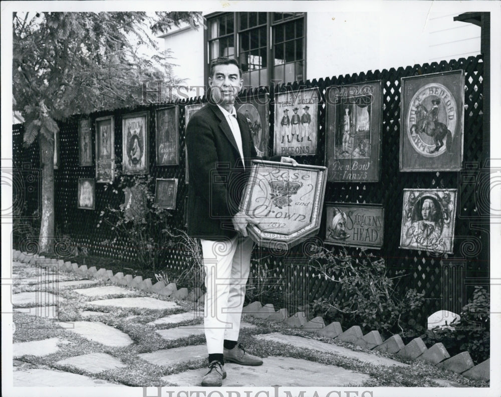 1967 Press Photo Richard Whorf, artist - Historic Images