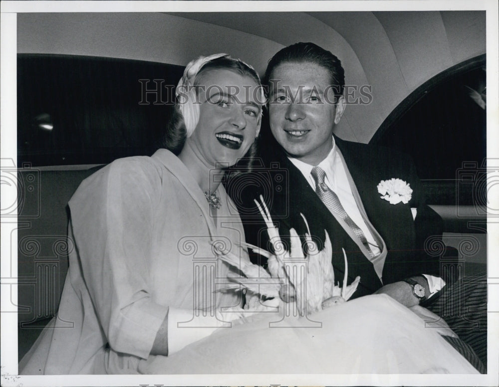 1951 Spyros S. Skouras Jr. &amp; Jane Feldman Wedding - Historic Images
