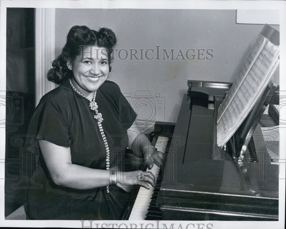 1950 Press Photo  Soprano  Dorothy Maynor - Historic Images