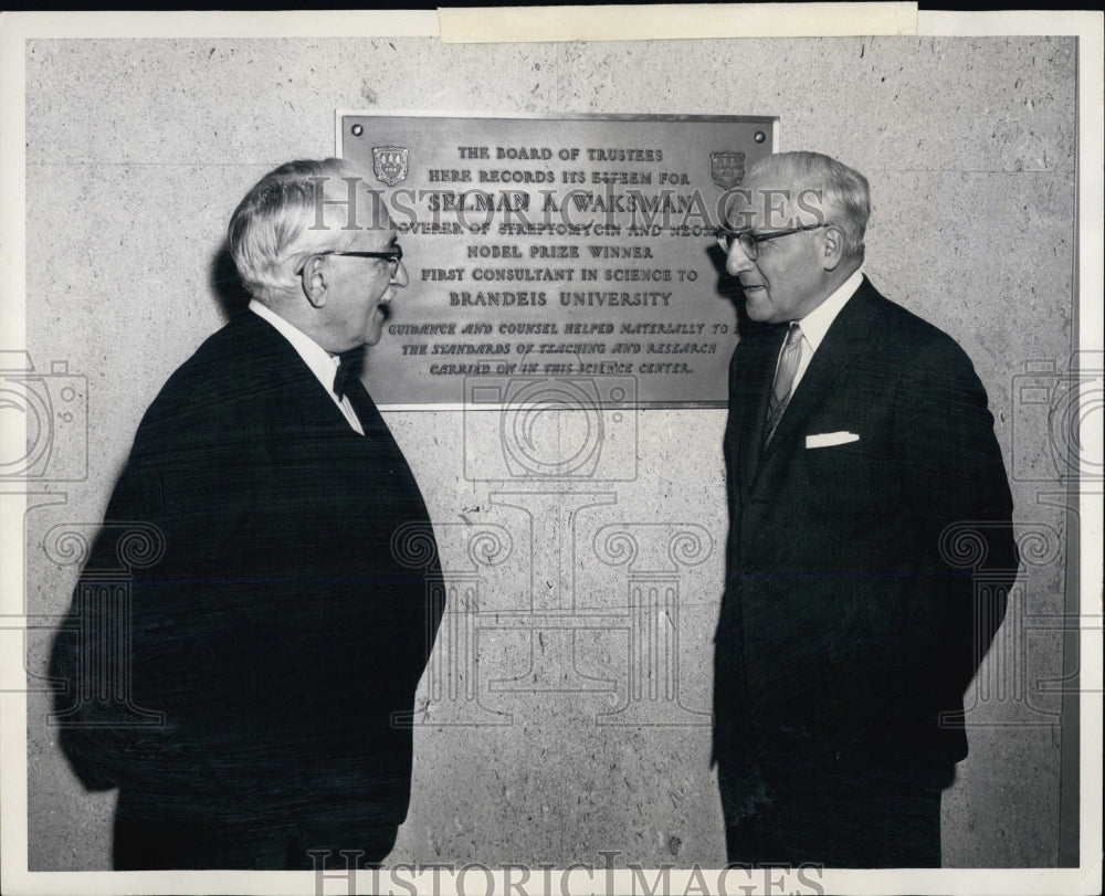 1957 Press Photo Dr. Selman A. Waksman. - Historic Images