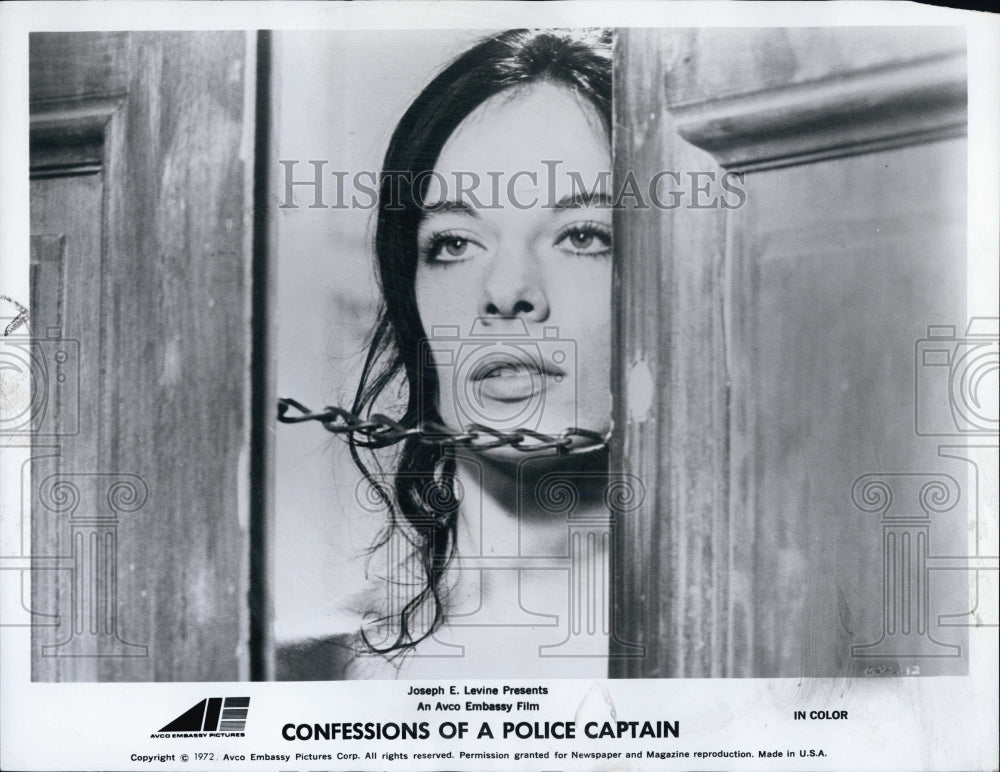 1972 Press Photo Marilu Tolo in Confessions of a Police Captain - Historic Images