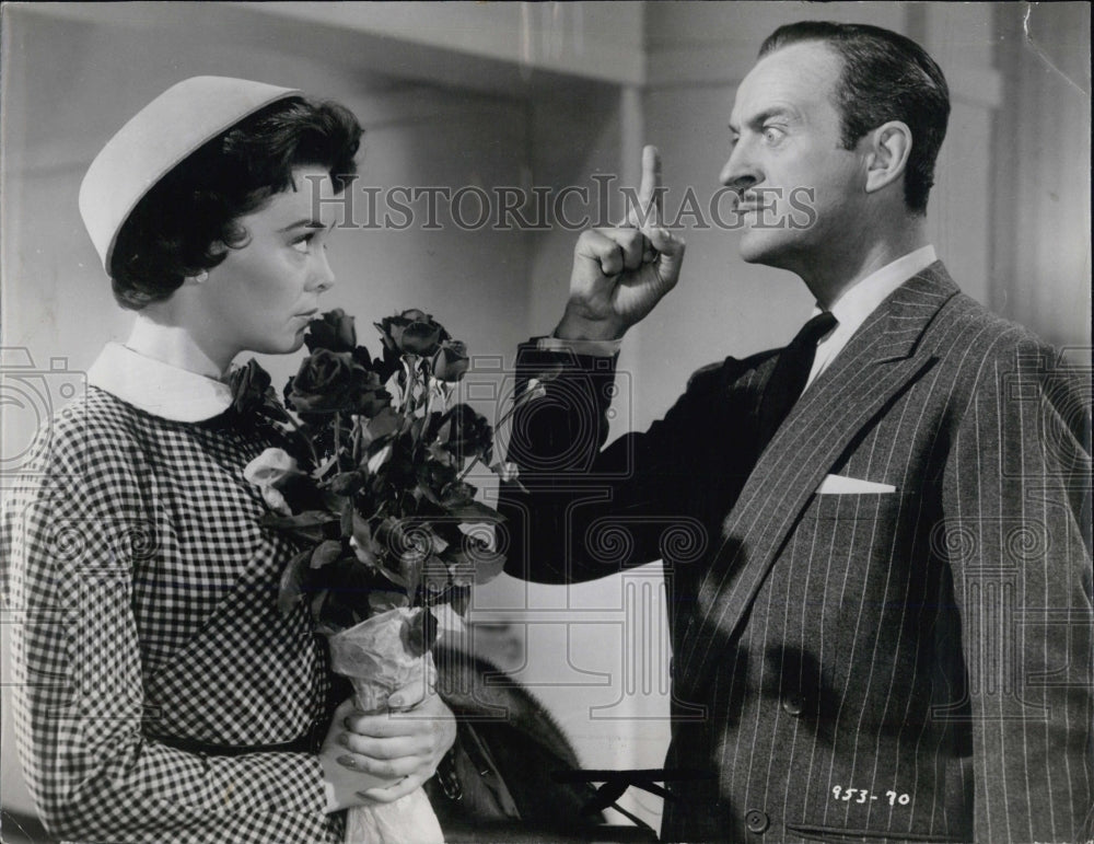 1957 Film Oh Men!Oh Women! Barbara Rush David Niven - Historic Images