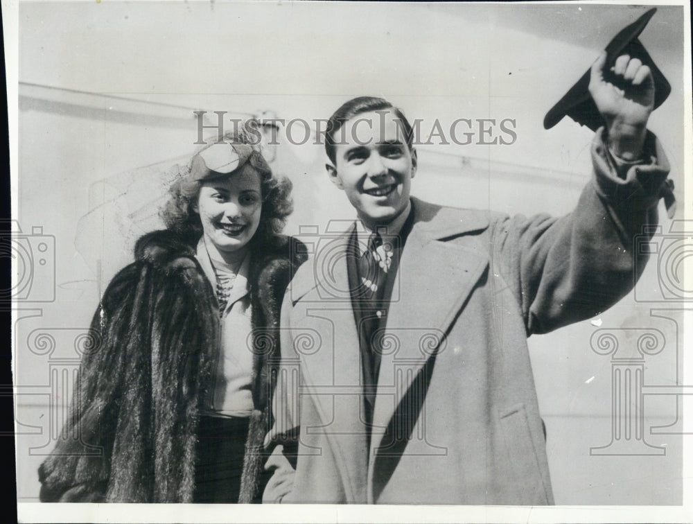 1938 Press Photo Mr and Mrs David Hearst - Historic Images