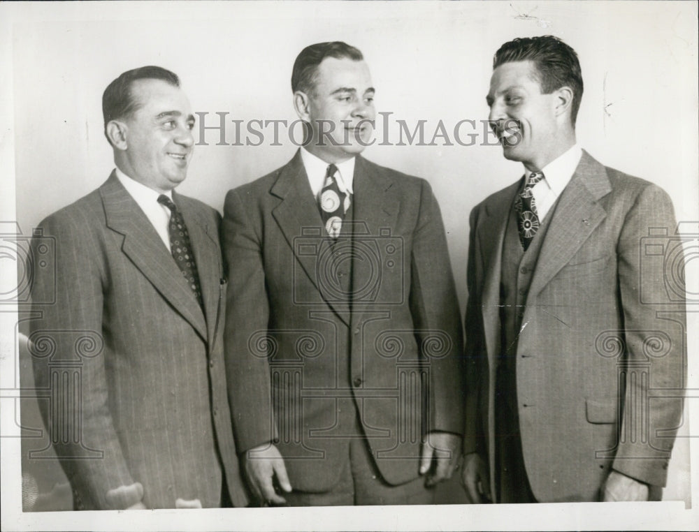 1948 Catholic Union Committee Mike Ferola Walter Reed Ray McCure - Historic Images