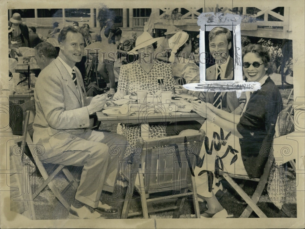 1940 Chris Herter speaker of the Mass. House, Mrs Cyril Damon, Chris - Historic Images