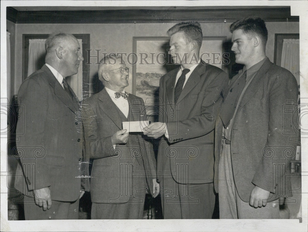 1948 Coach Jaakko Mikkola Recieves Certificate From Frank Gurley - Historic Images