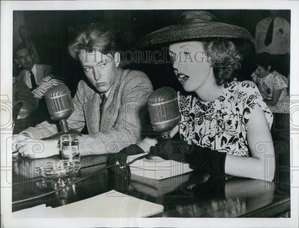 1946 Mrs. Jean Bates, former Secretary with Erie Basin Metal Product - Historic Images