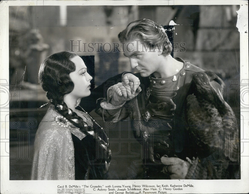 1935 Katherine deMille &amp; Henry Wilcoxon star in &quot;The Crusades&quot; - Historic Images