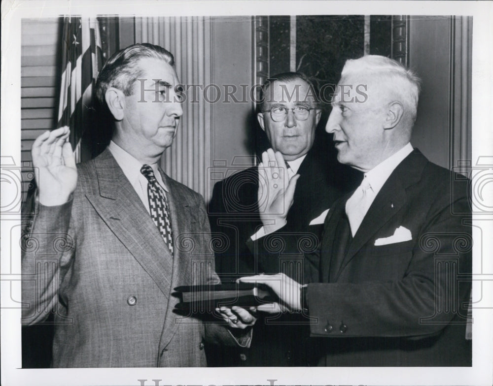 1951 William H Harrison, Justice Tom Clark & Chief Charles E Wilson - Historic Images