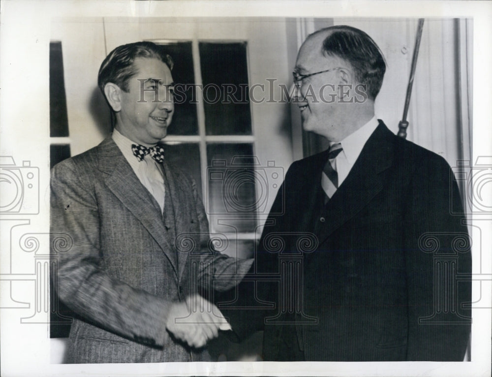 1945 Atty Gen. Tom Clark and Sec. of labour Lewis F. Schwellenbach - Historic Images