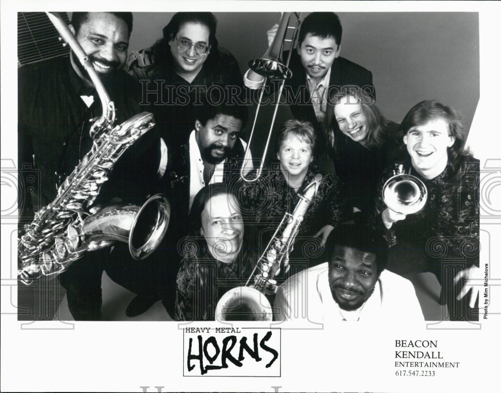 Press Photo The Music Group the Heavy Metal Horns - Historic Images