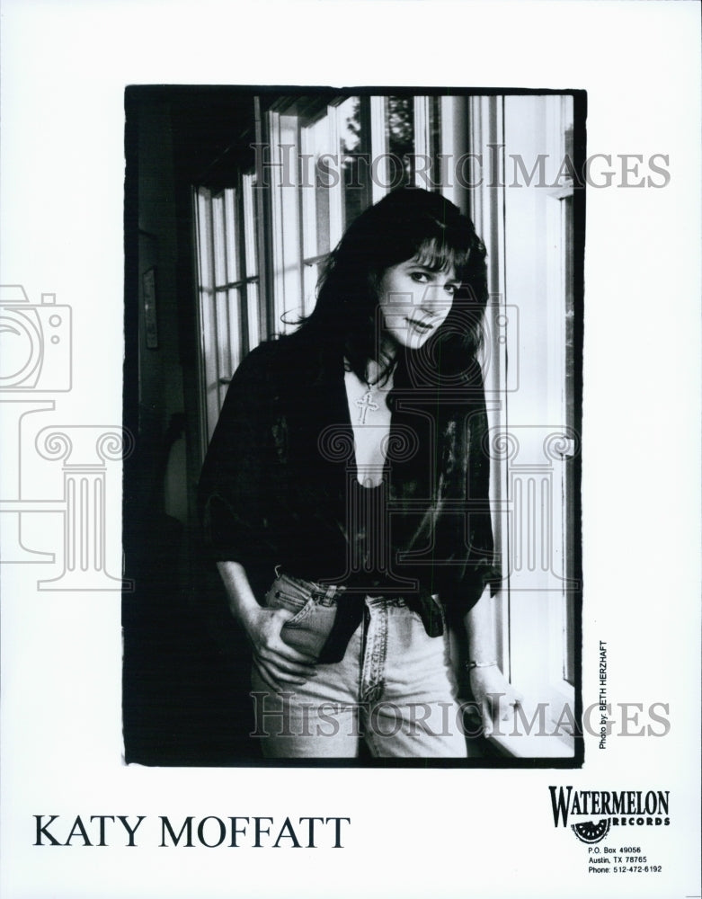 Press Photo Circa Mid 1990s Singer Composer Katy Moffatt Watermelon Records - Historic Images