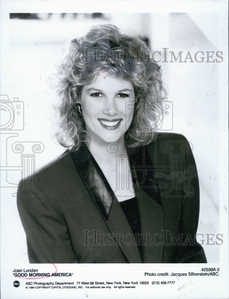 1990 Press Photo Joan Lunden Good Morning America - Historic Images
