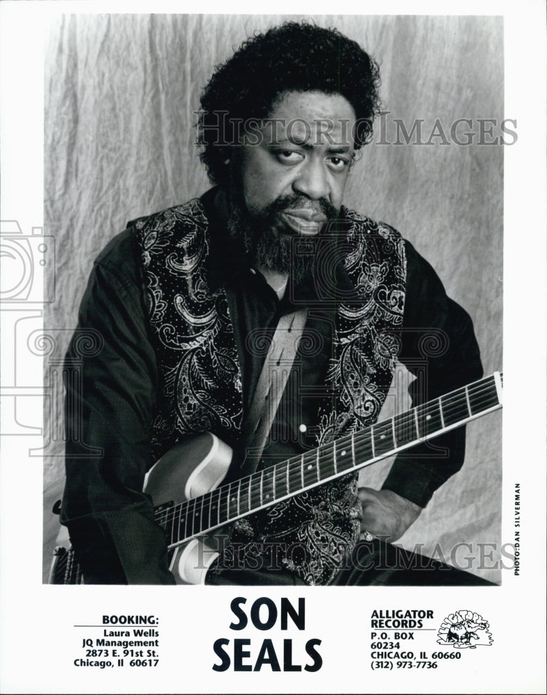 Press Photo Blues Guitarist and singer Son Seals - Historic Images