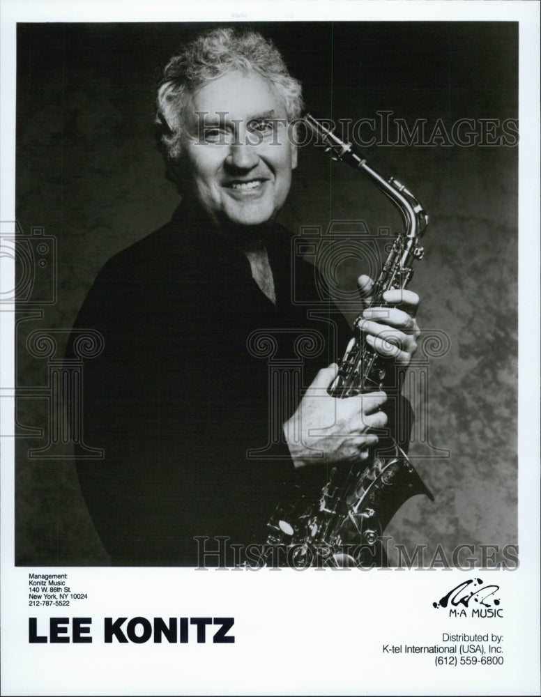 Press Photo Jazz composer and saxophonist Lee Konitz - Historic Images
