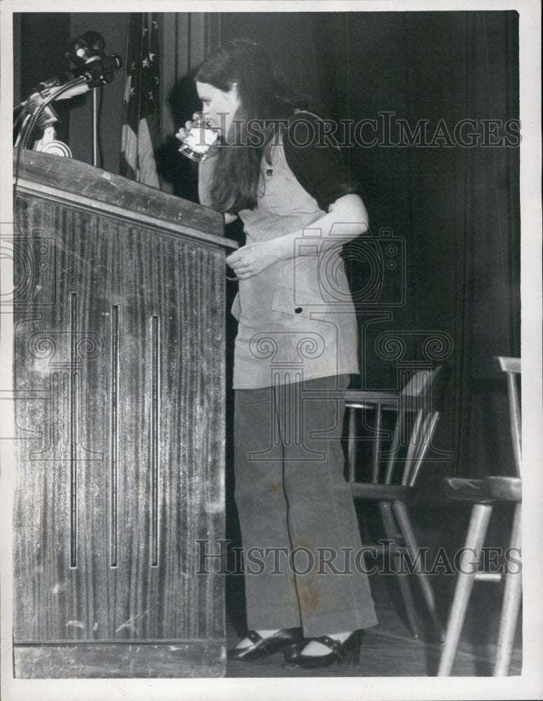 Press Photo Bernadette Devlin, Irish Civil Rights Leader - Historic Images